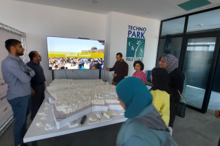 Field Trip to Palestine Techno Park and Al Nayzak for Supportive Education and Scientific Innovation, Ramallah, Palestine.