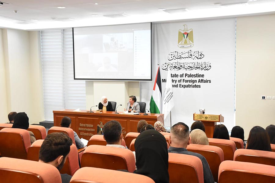 The Palestinian Ministry of Foreign Affairs hosts AQB’s lecture  on global citizenship and public diplomacy