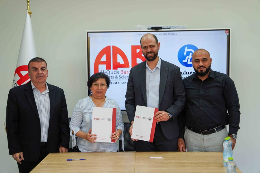 Al-Quds Bard College Signs Cooperation Agreement with Professional Laboratories to Advance Training and Scientific Research