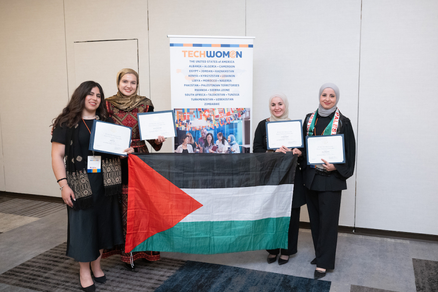 AQB Alumna Mariam Alqam Shines as Palestine’s Representative in the TechWomen 2025 Program